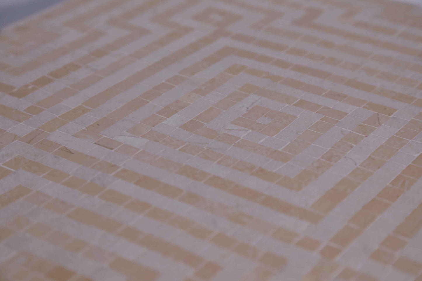 Square Maze Mosaic Table