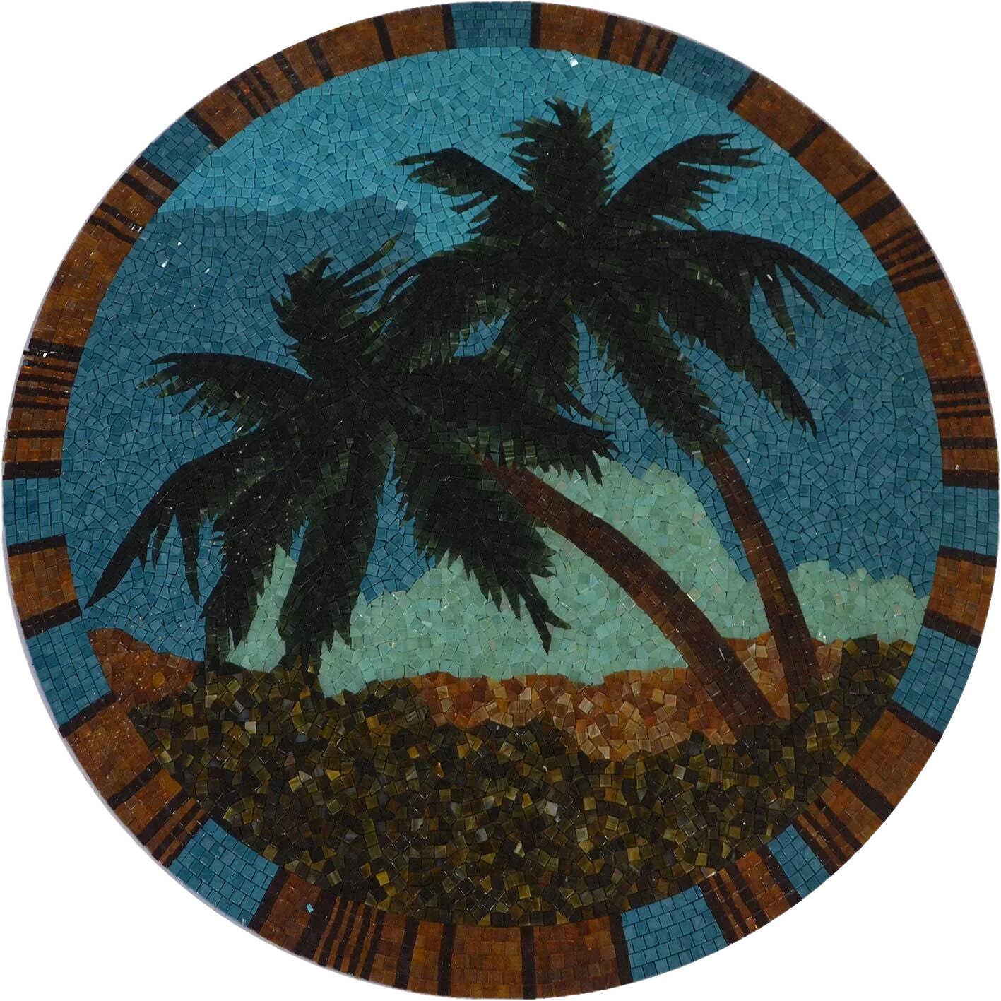 Glass Mosaic - Palm Tree Paradise