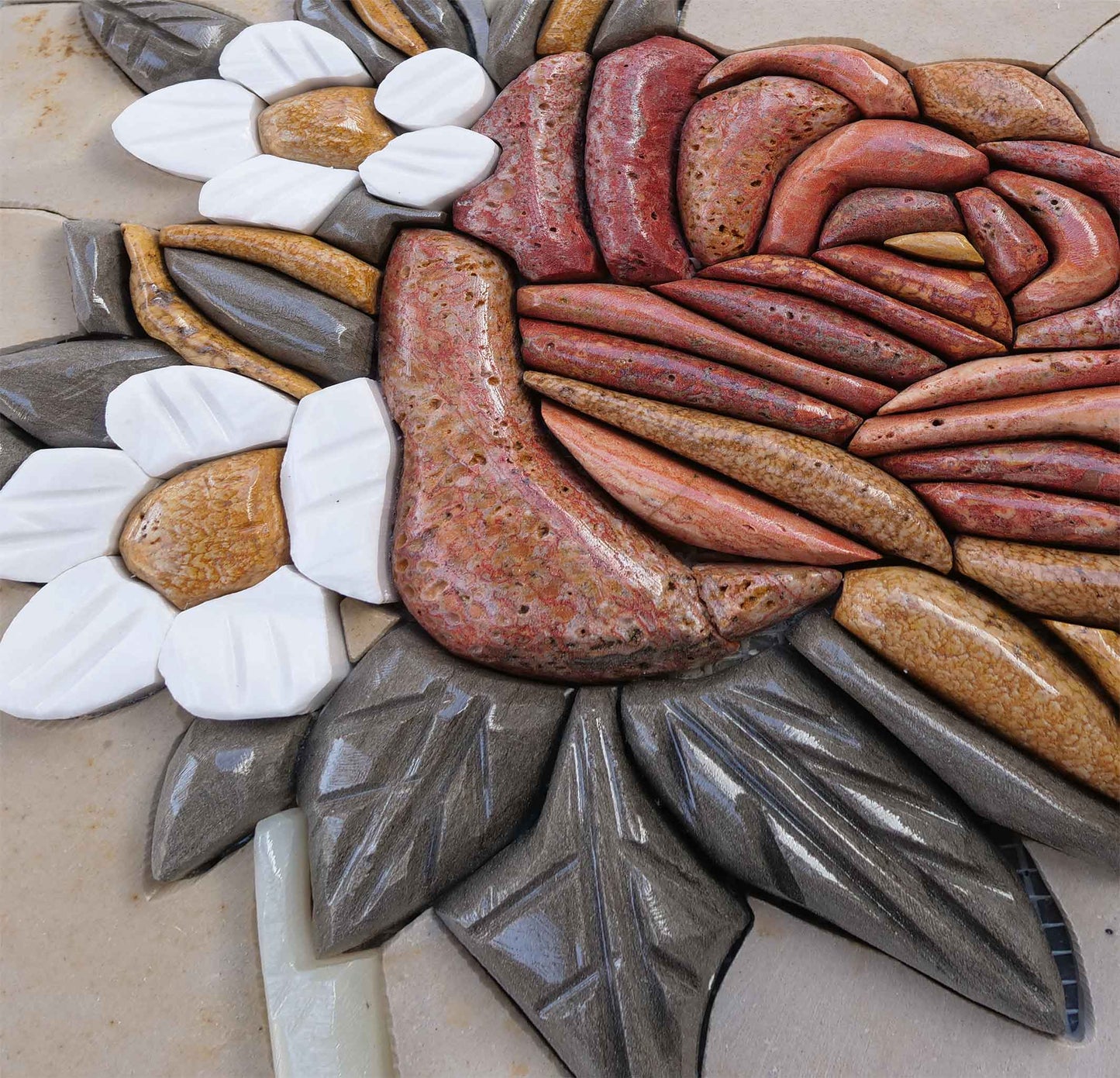 Rustic Rose - Petal Mosaic Flowers