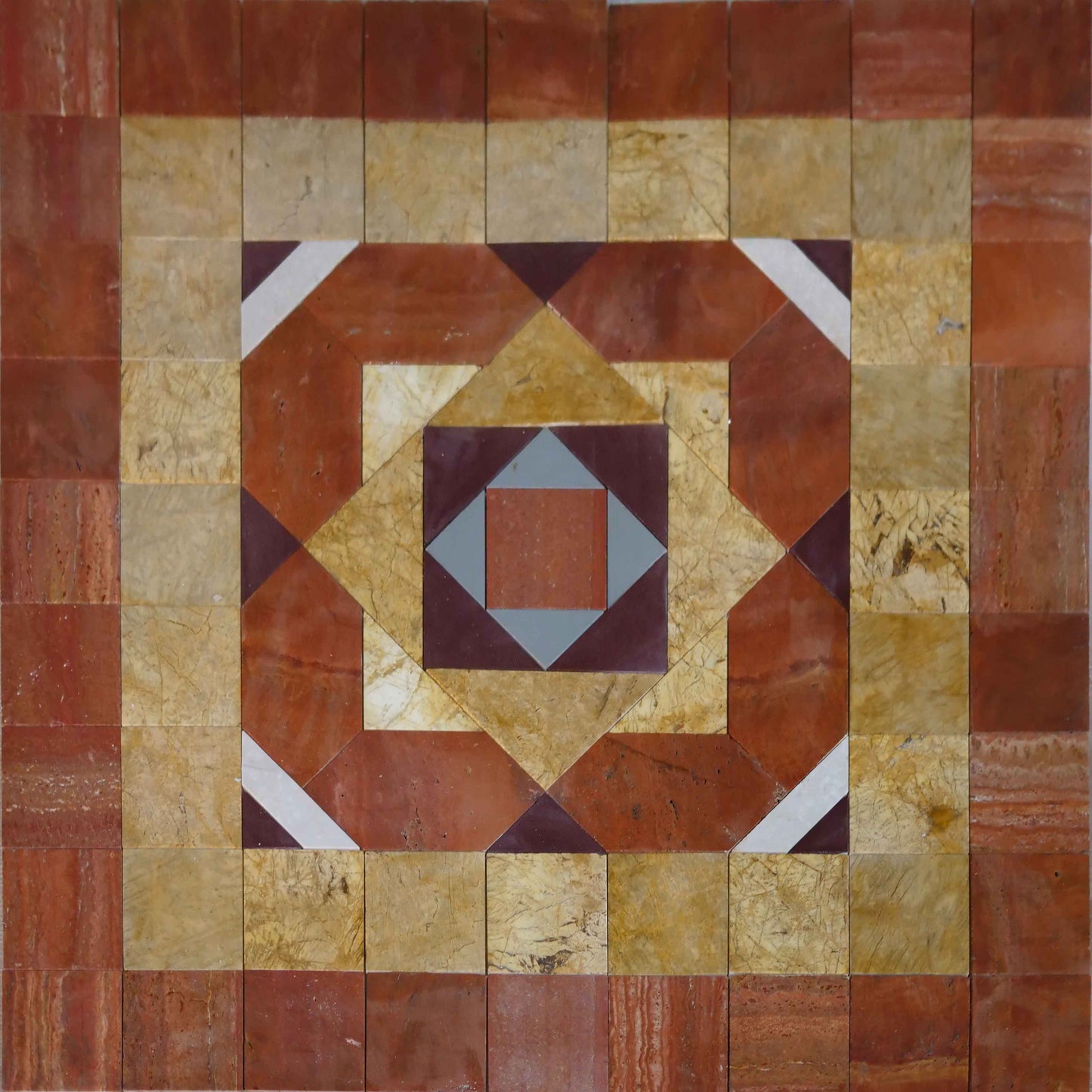 Mosaic Artwork - Squared Geometric Design