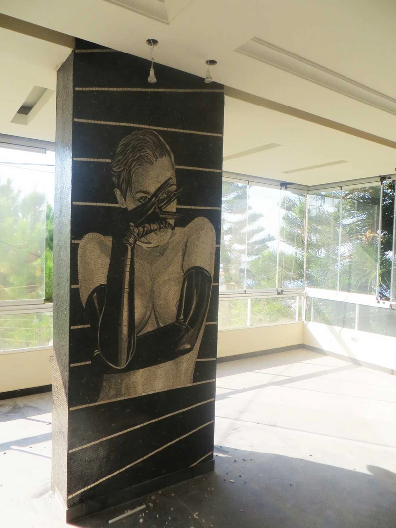 Woman Stone Art Mosaic