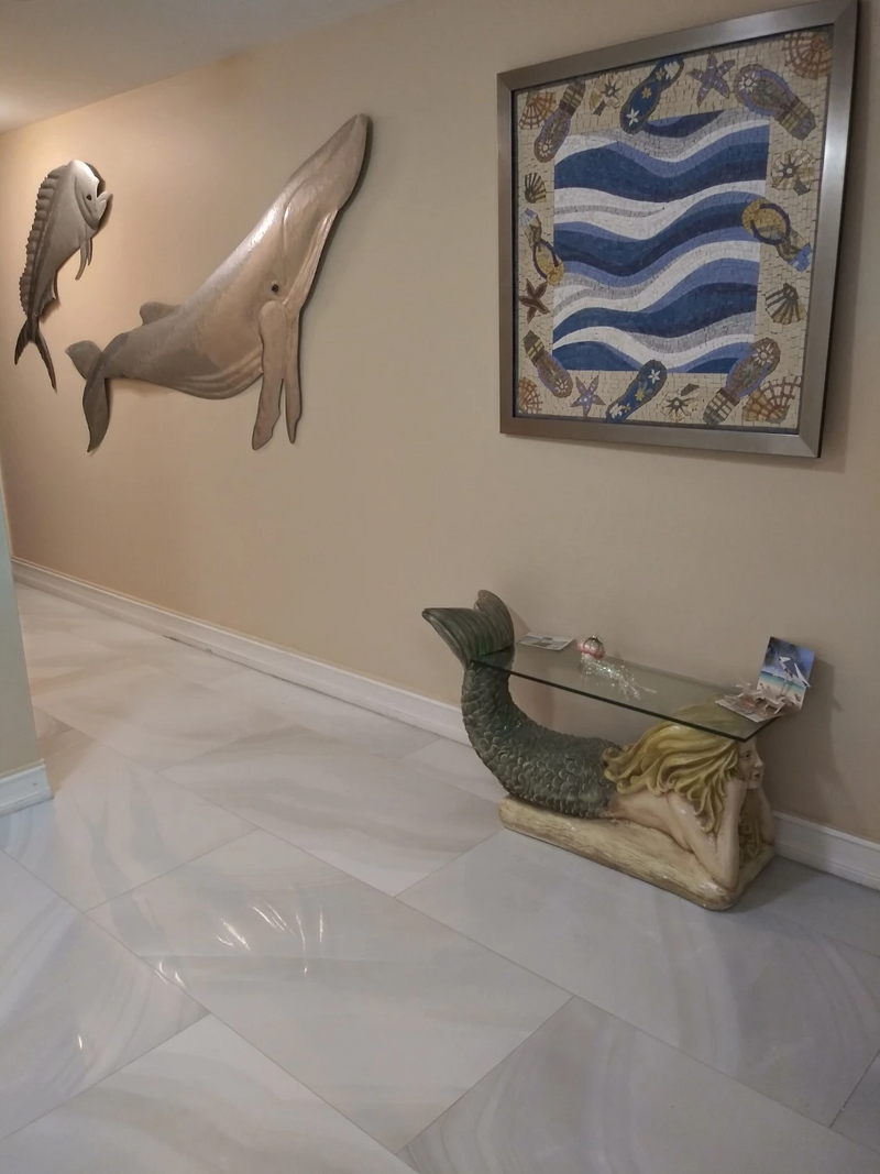 Sea Shades Marble Mosaic