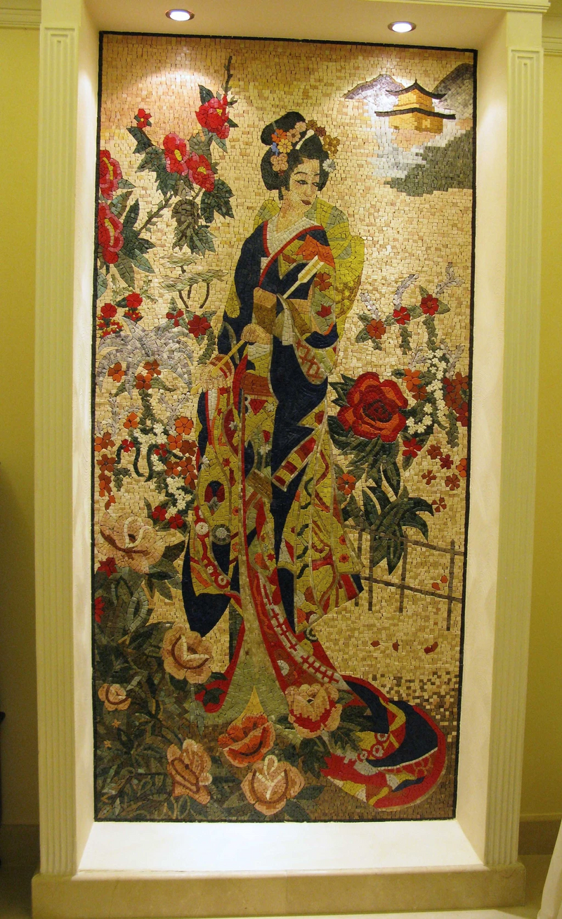 Geisha Marble Mosaic Art