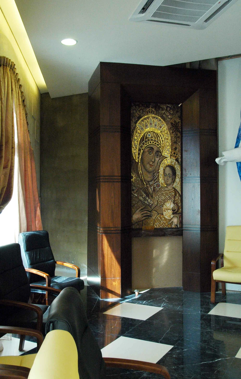 Vierge Marie et Jesus Mozaique Mosaic