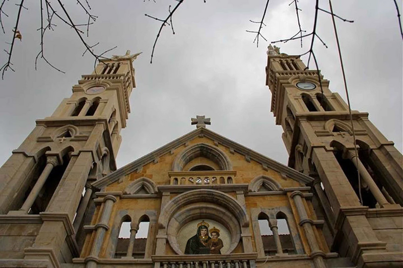 Medalion Art of Virgin Mary and Jesus Mosaic