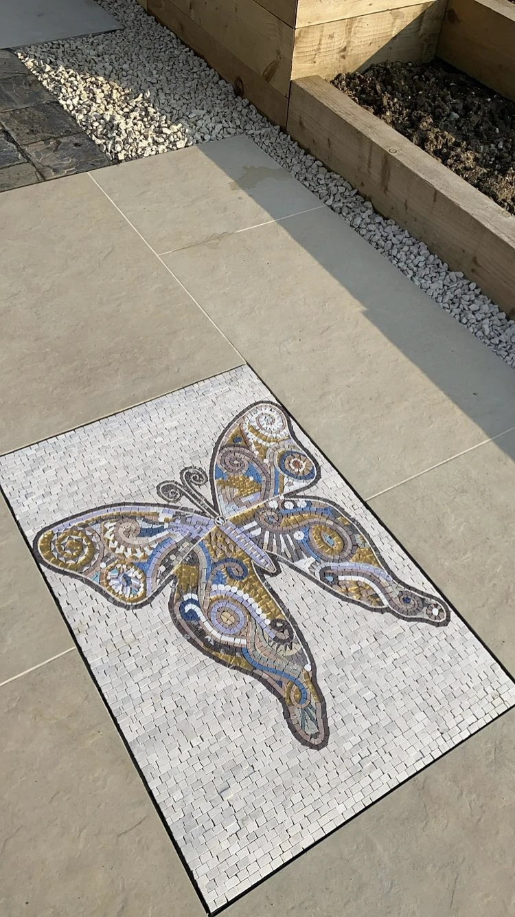 Mosaic Patterns - Abstract Butterfly