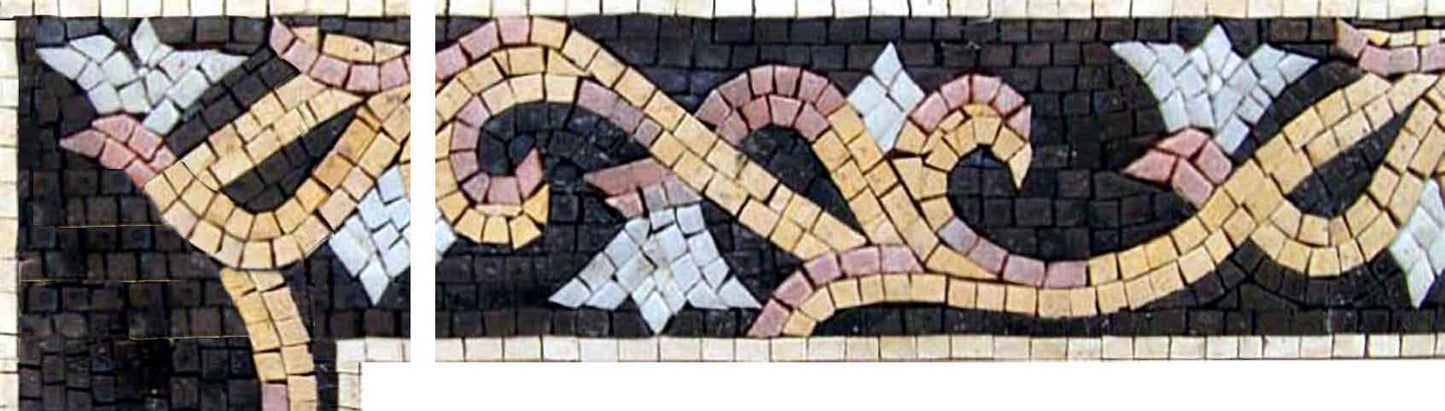 Mosaic Flowers Corner Art