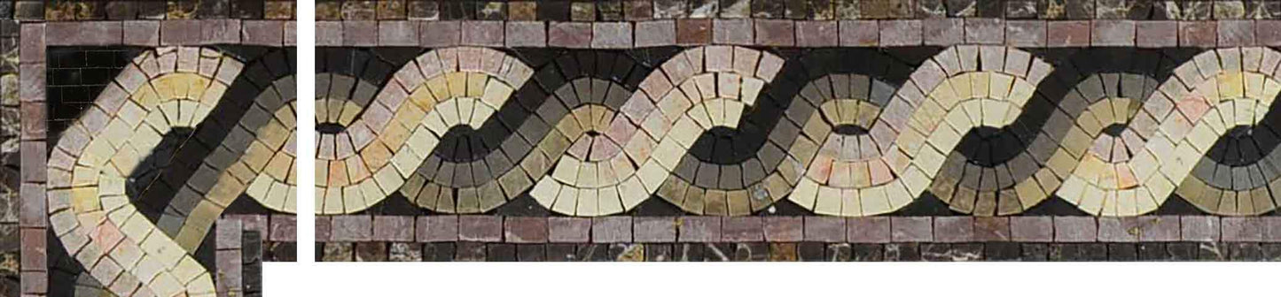 Stone Art Corner Mosaic