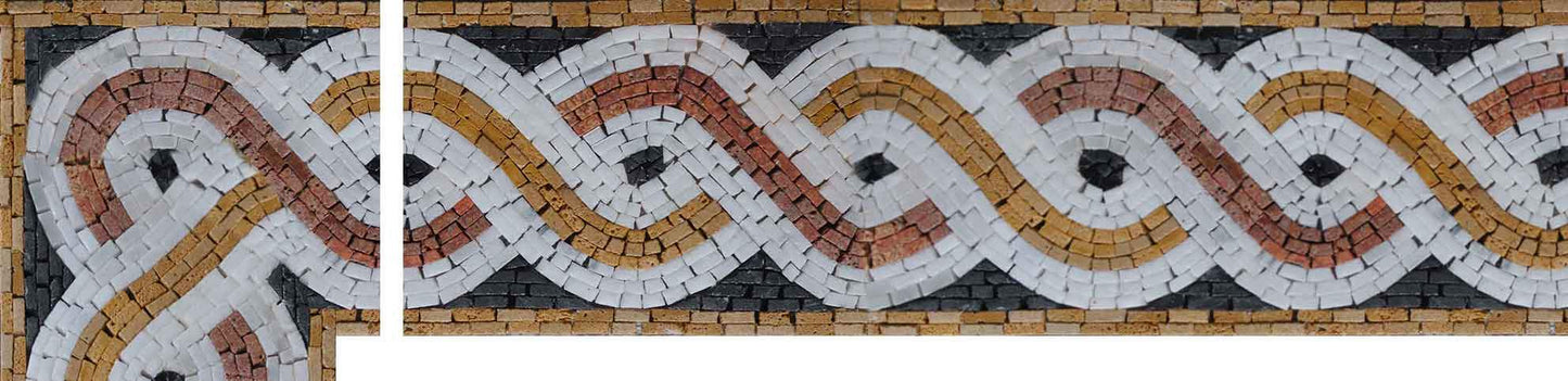 Mosaic Spiral Corner - Spiralling Tones