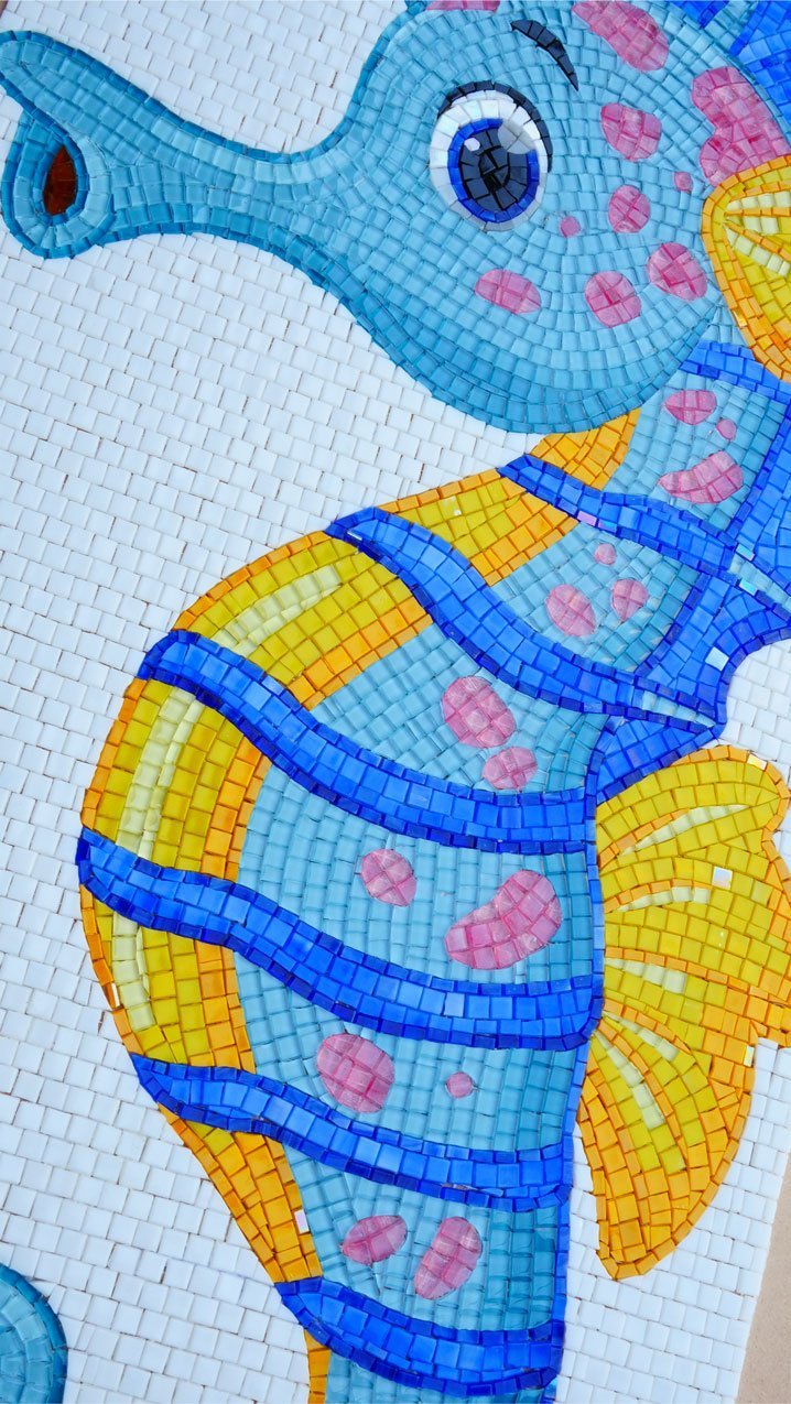Bubbly the Seahorse - Comic Mosaic