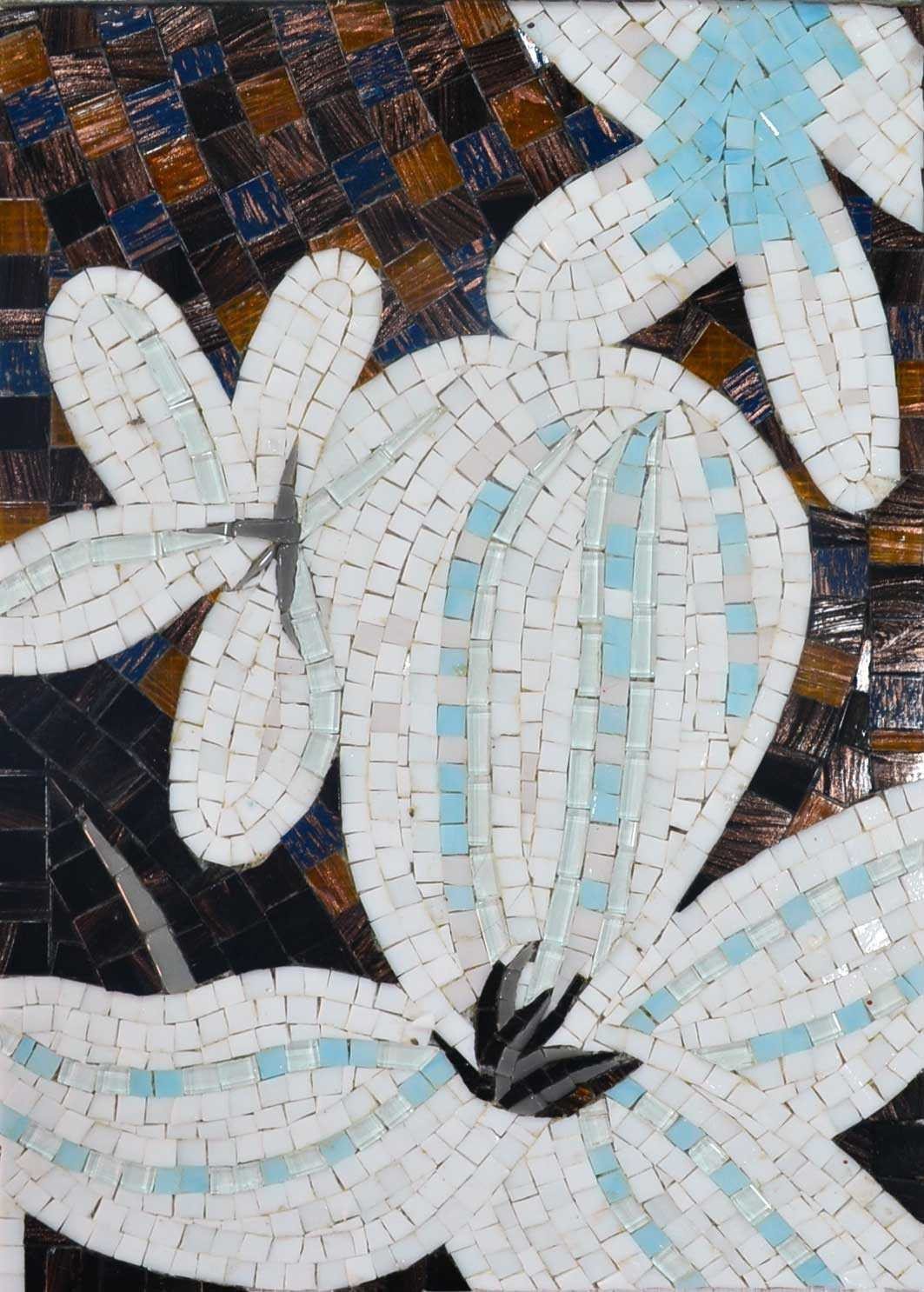 Mosaic Tile Art - Mosaic Lilies