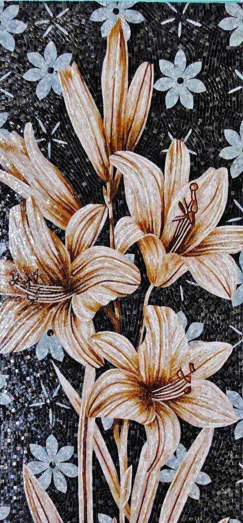 Mosaic Art - Dark Amaryllis