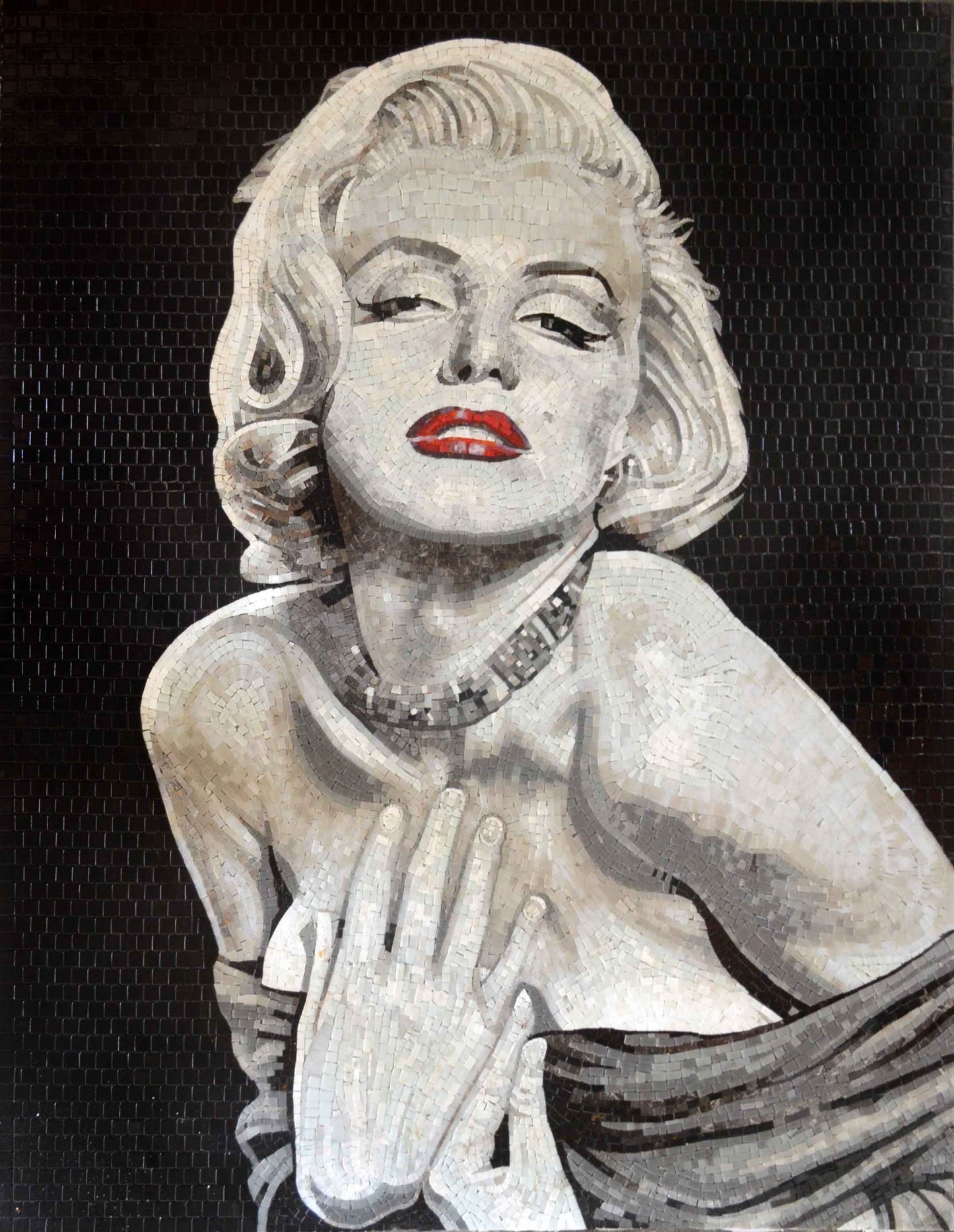 Marilyn Monroe Glass Mosaic Handmade Art Wall