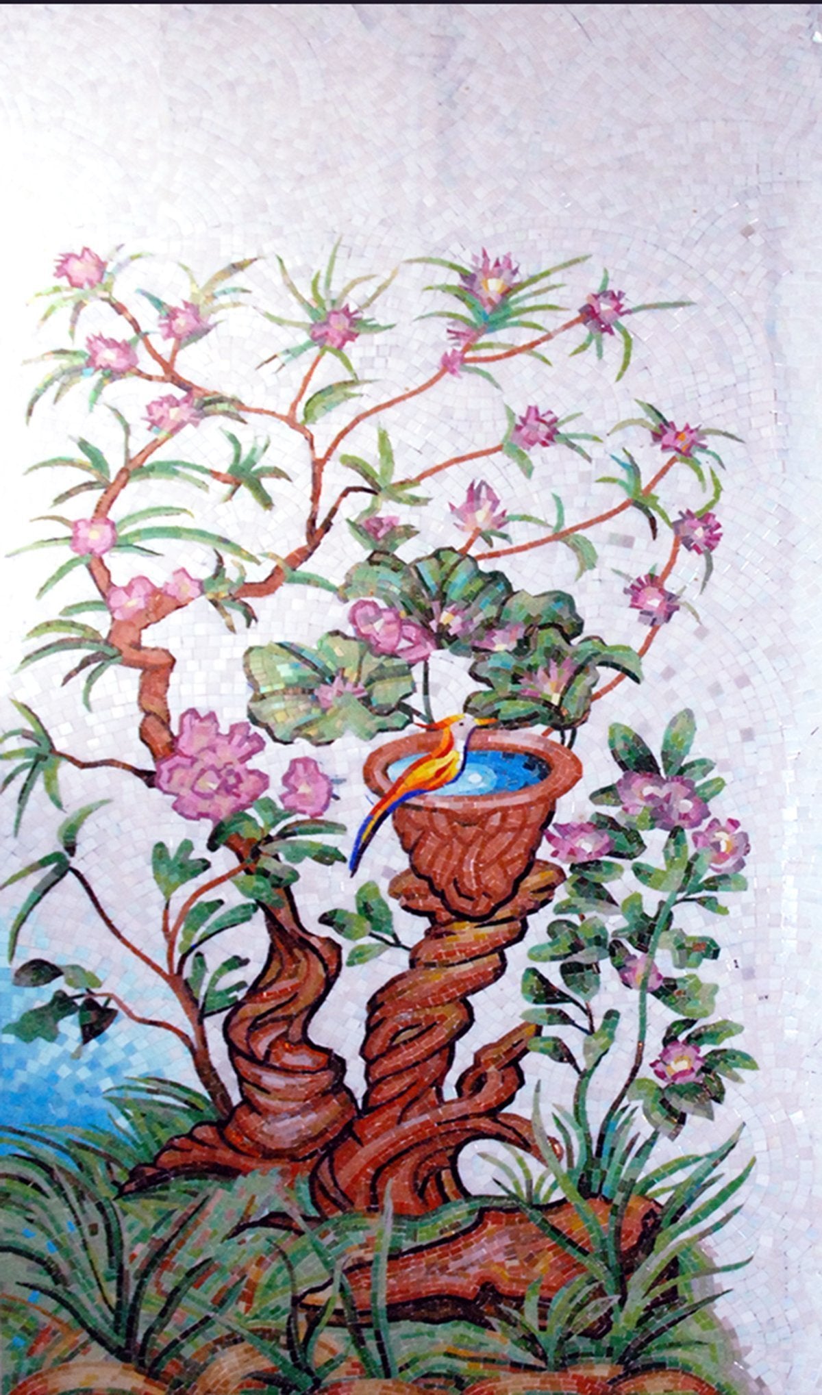 Natural Bird Scene Mosaic