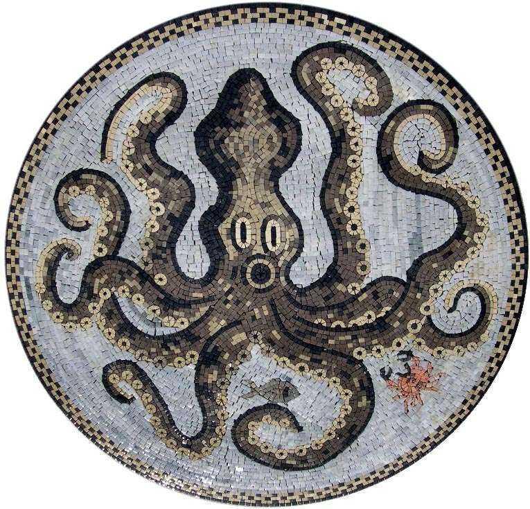 Octopus Marble Mosaic