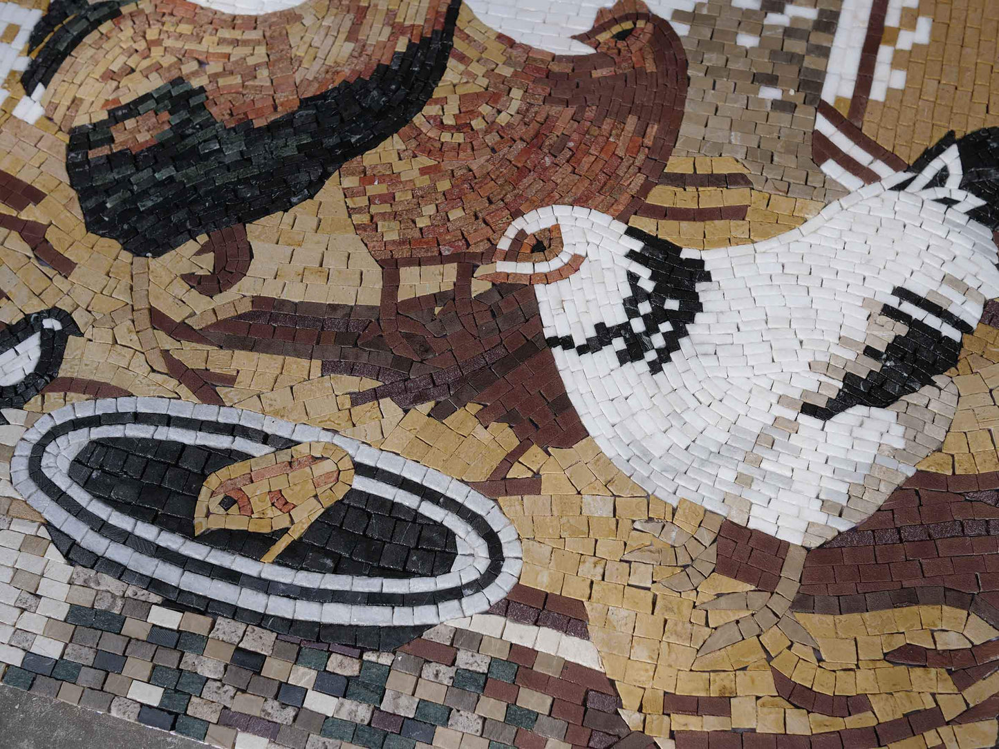 Mosaic Kitchen Backsplash- Cockfight II