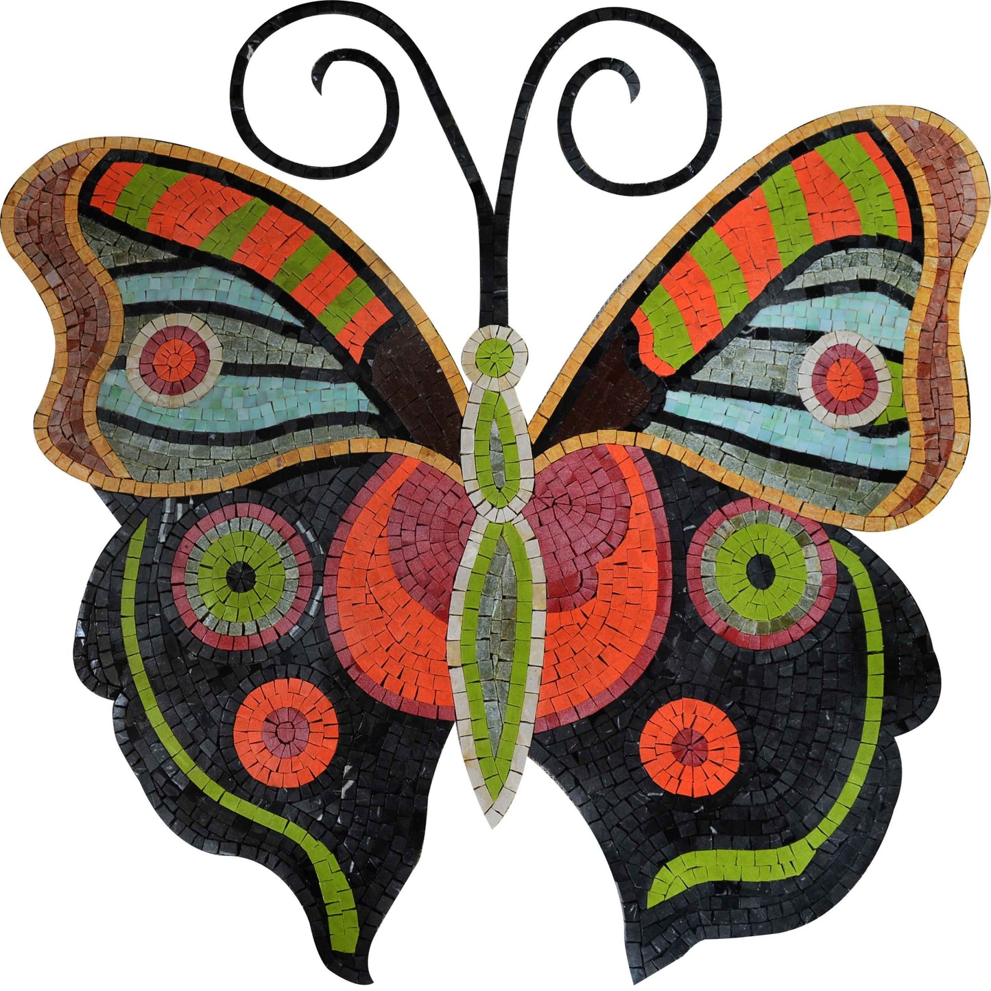 Mosaic Wall Art - Colorful Butterfly
