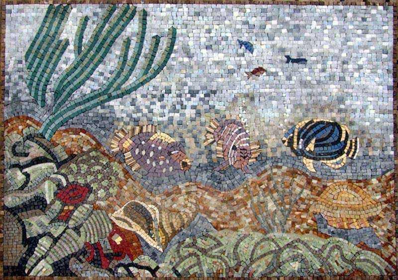 Fish Marble Mosaic