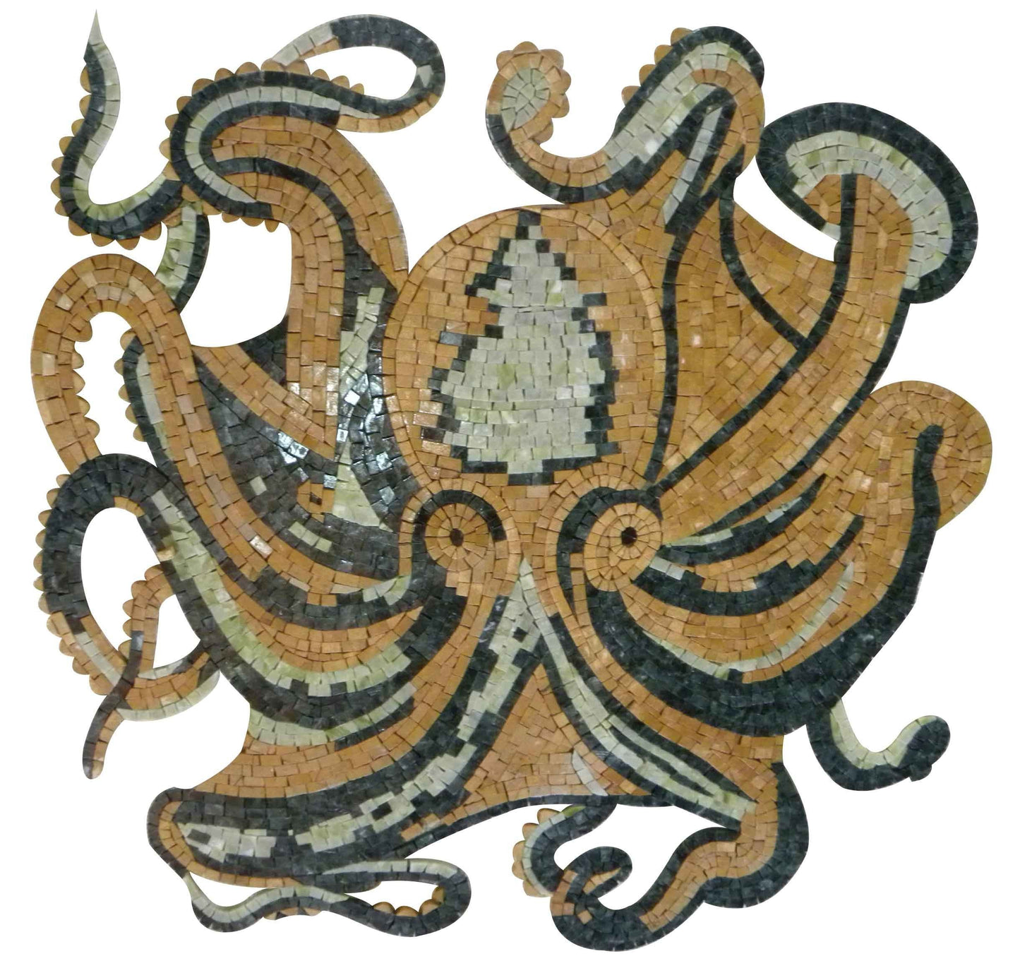 Yellow Octopus Marble Mosaic