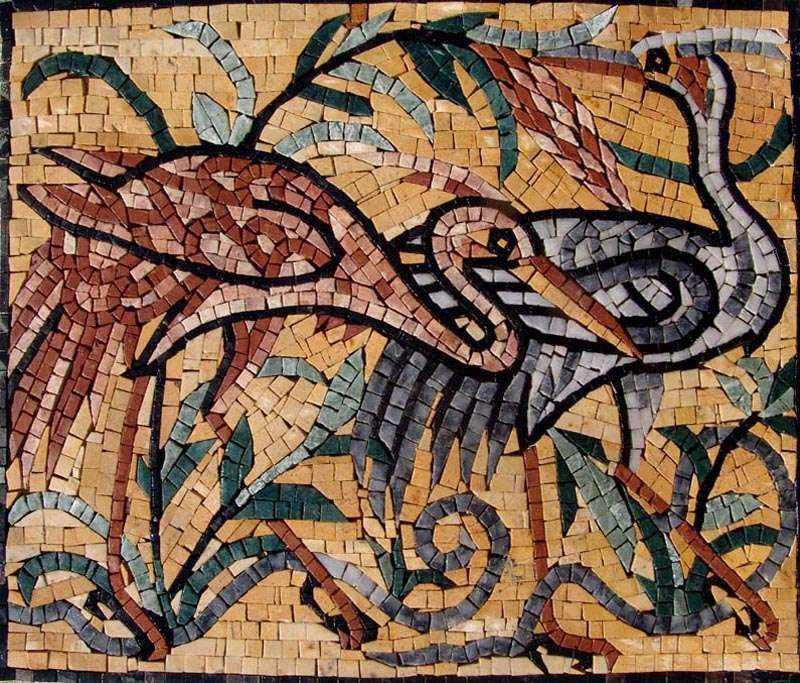 Mosaic Designs - Graceful Herons