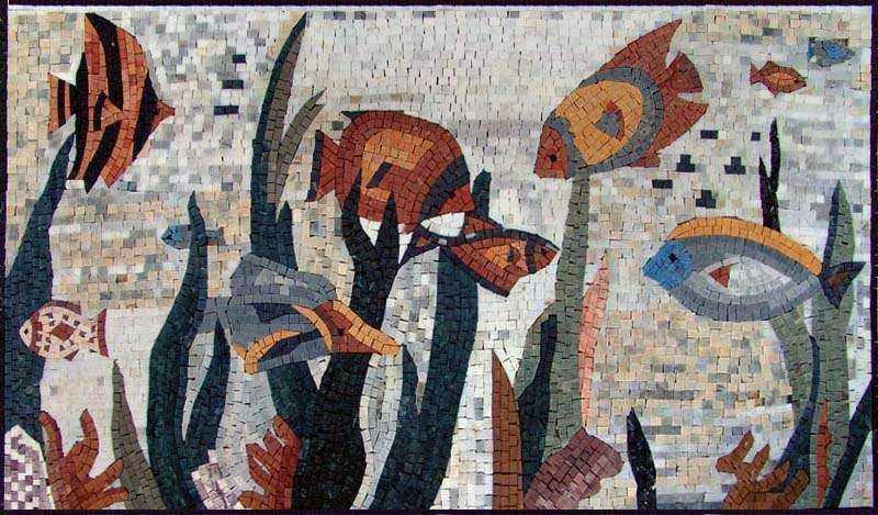 Sea Life Scene Mosaic
