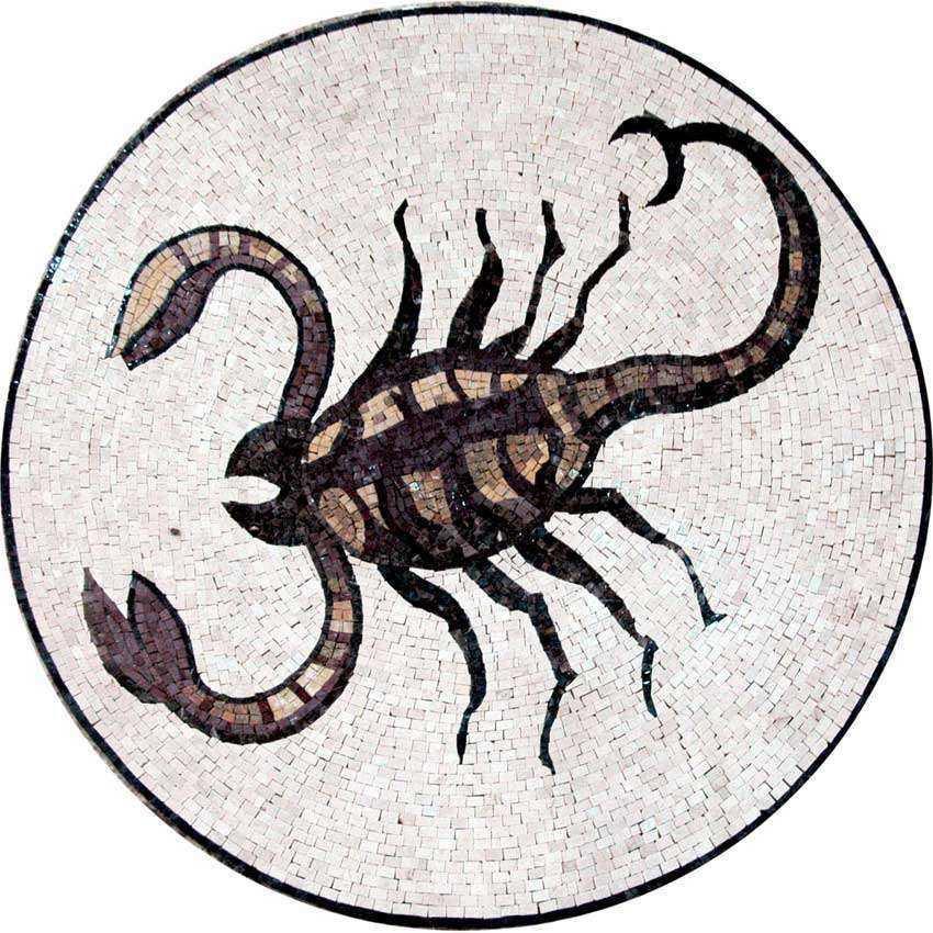 Mosaic Art - Scorpion Medallion