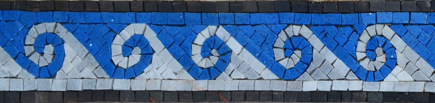Mosaic Border - Nautical Waves