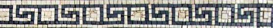 Marble Border Greek Keys Mosaic Art