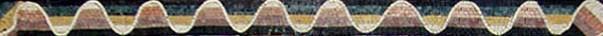 Mosaic Border - Wavy Ovals