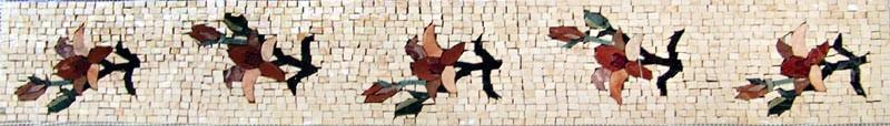 Mosaic Flower Art Border