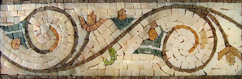 Floral Mosaic Border Art
