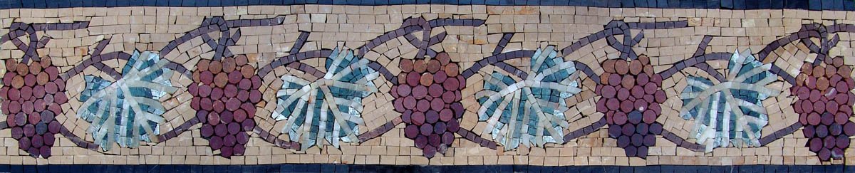 Grape Vine Mosaic Border