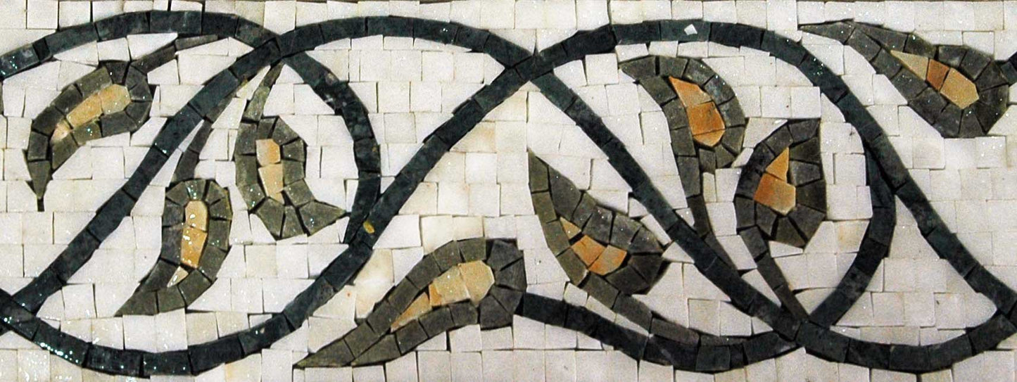 Border Mosaic Art - Flowery