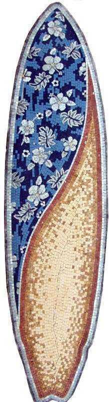 Surf Board Mosaic Artwork