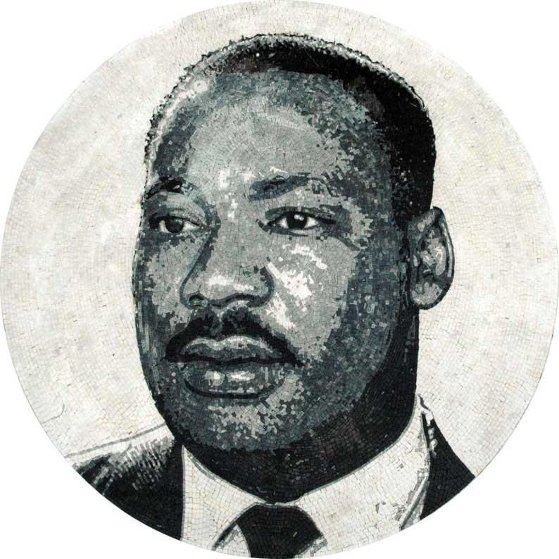 Martin Luther King Marble Artwork