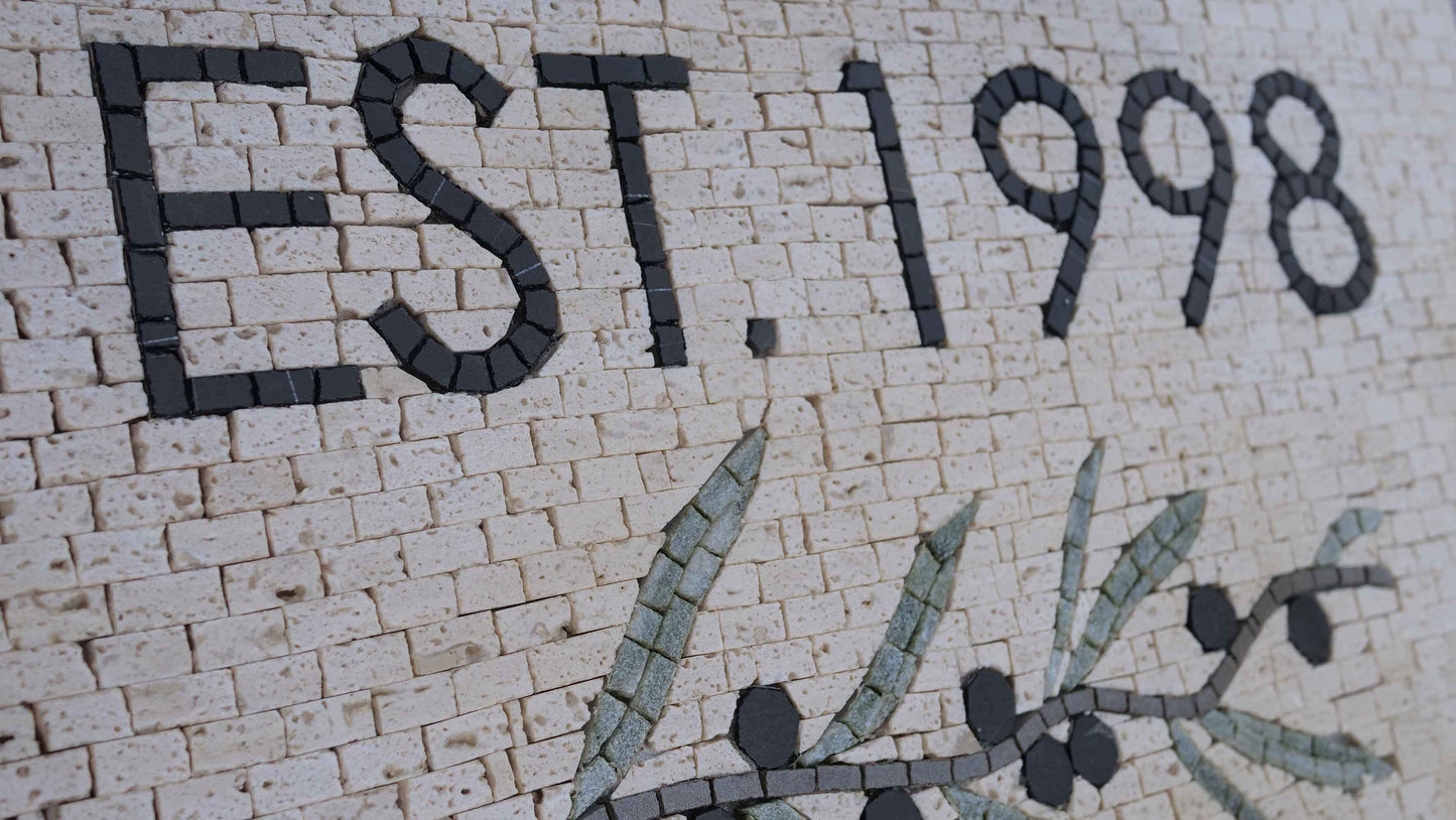 Olive Tree Branch - Custom Logo Mosaic