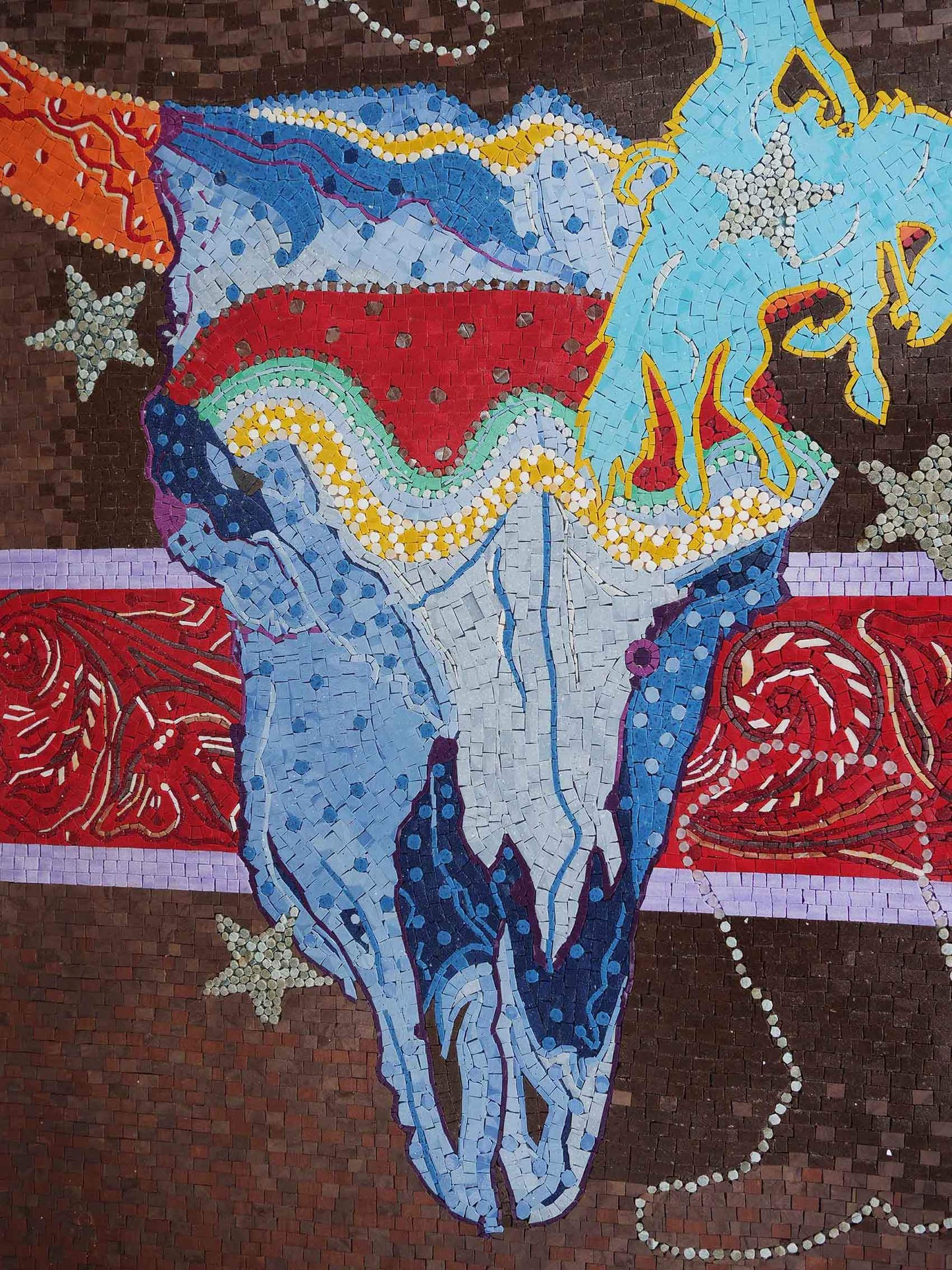 Custom Mosaic Design - Days at the Rodeo