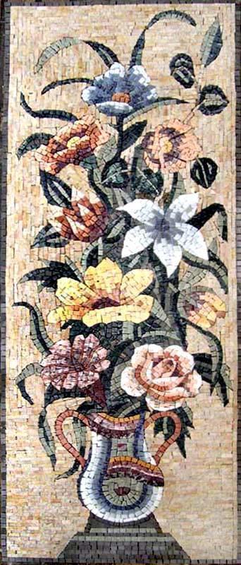 The vase of Gerberas Floral Mosaic