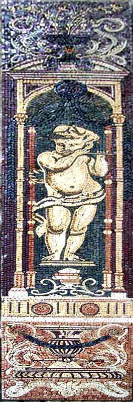 Cherub Angel Mosaic Mural