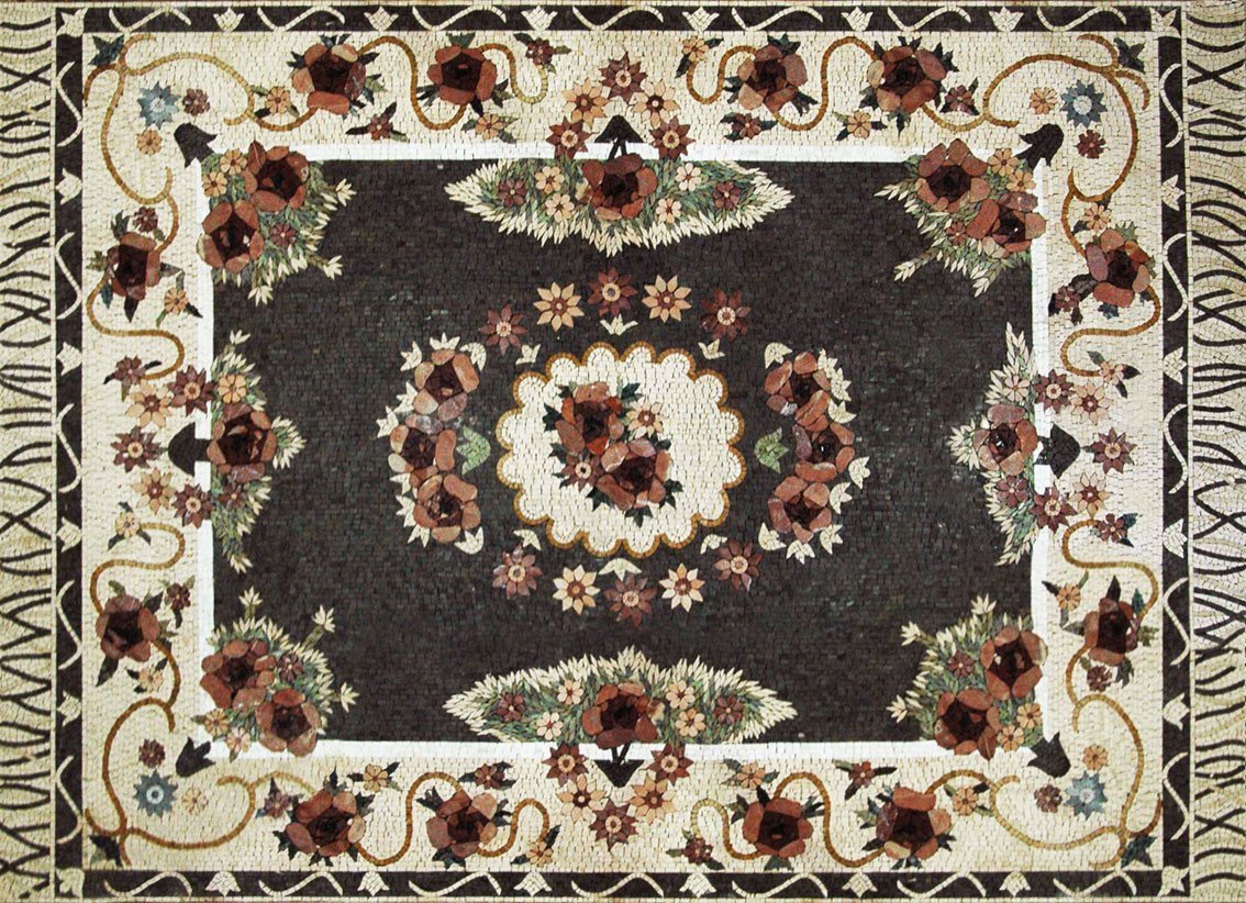 Flower Mosaic Rug