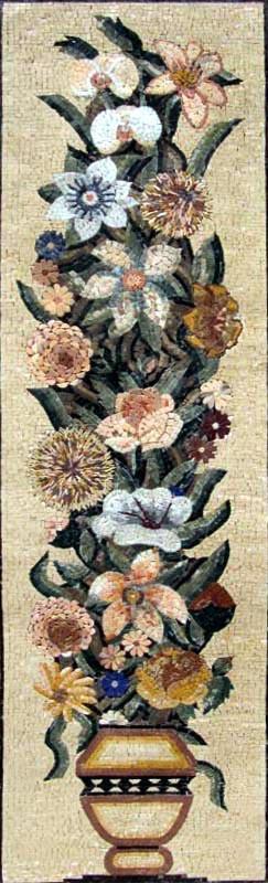 Asiatic Lilies Mosaic Mural