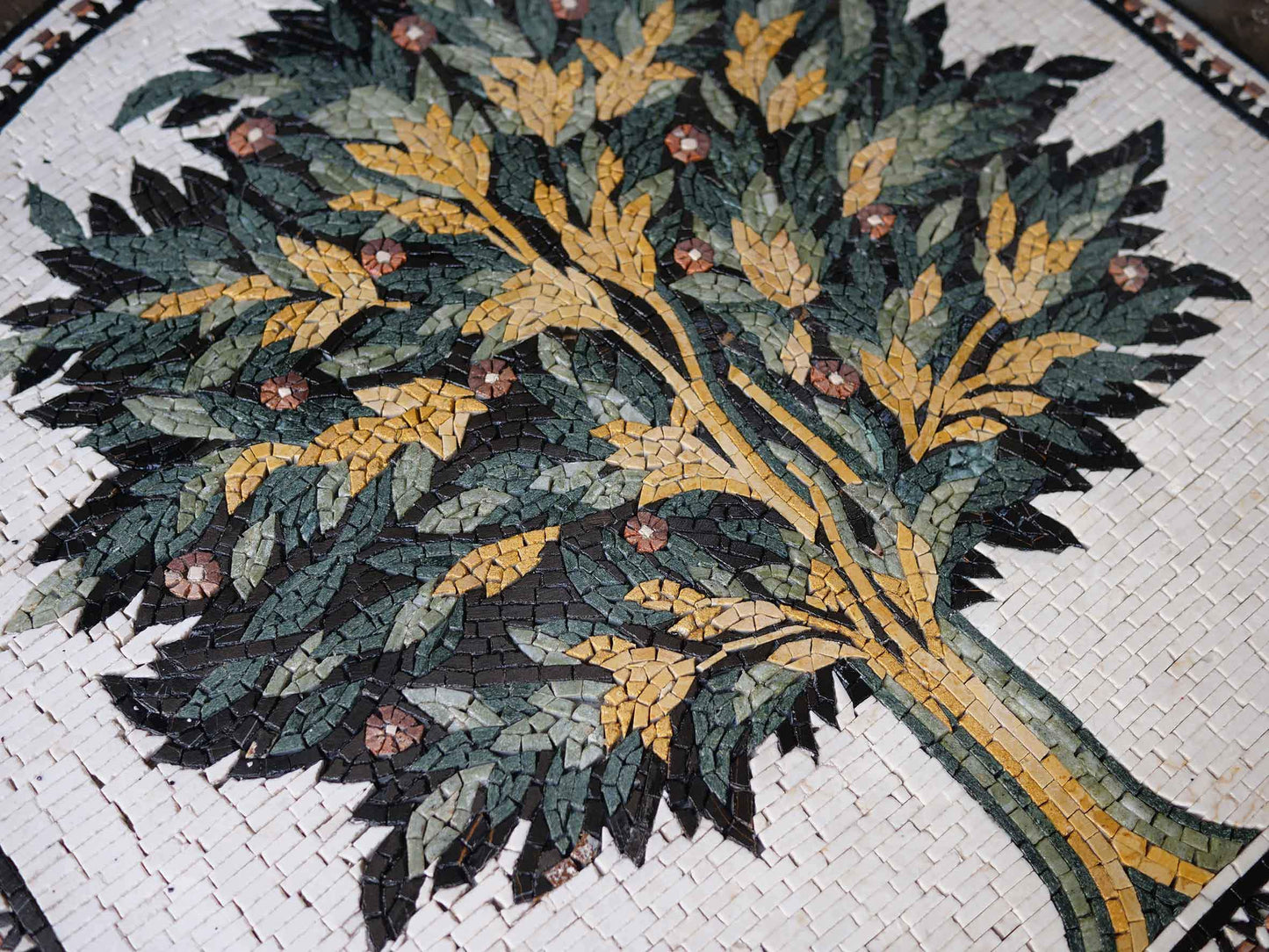 Arched biblical Tree Mosaic Wall Art