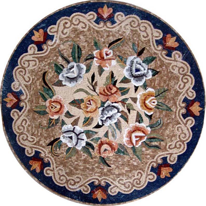Mosaic Medallion Art - Oriental Design