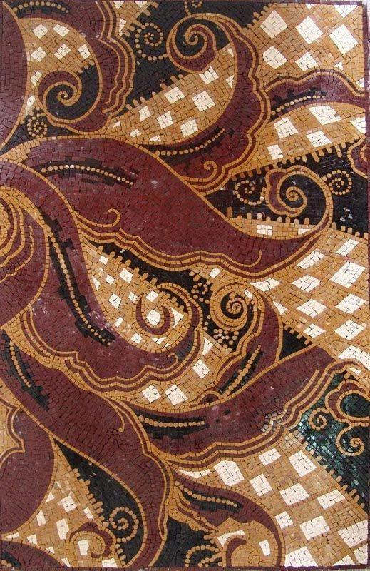 Abstract Decorative Flower Mosaics