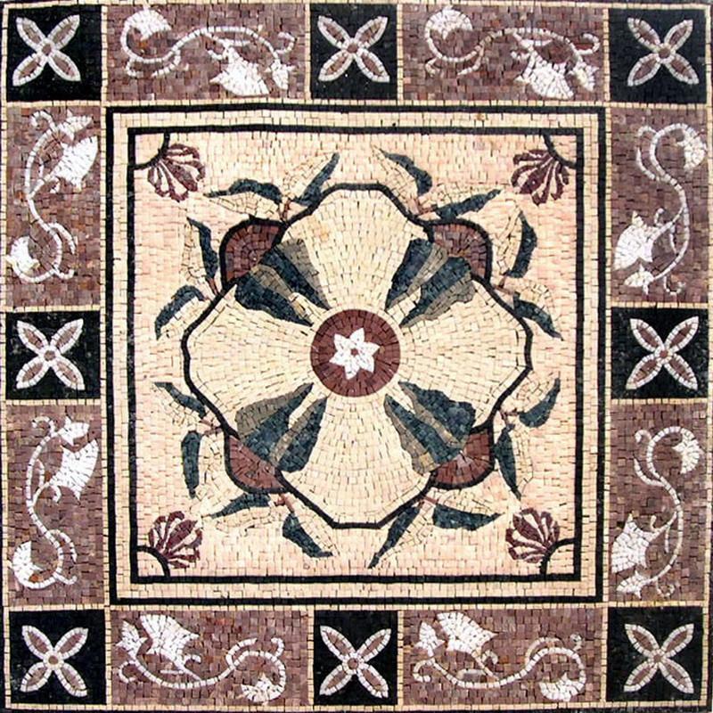 Floral Geometric Pattern Mosaic