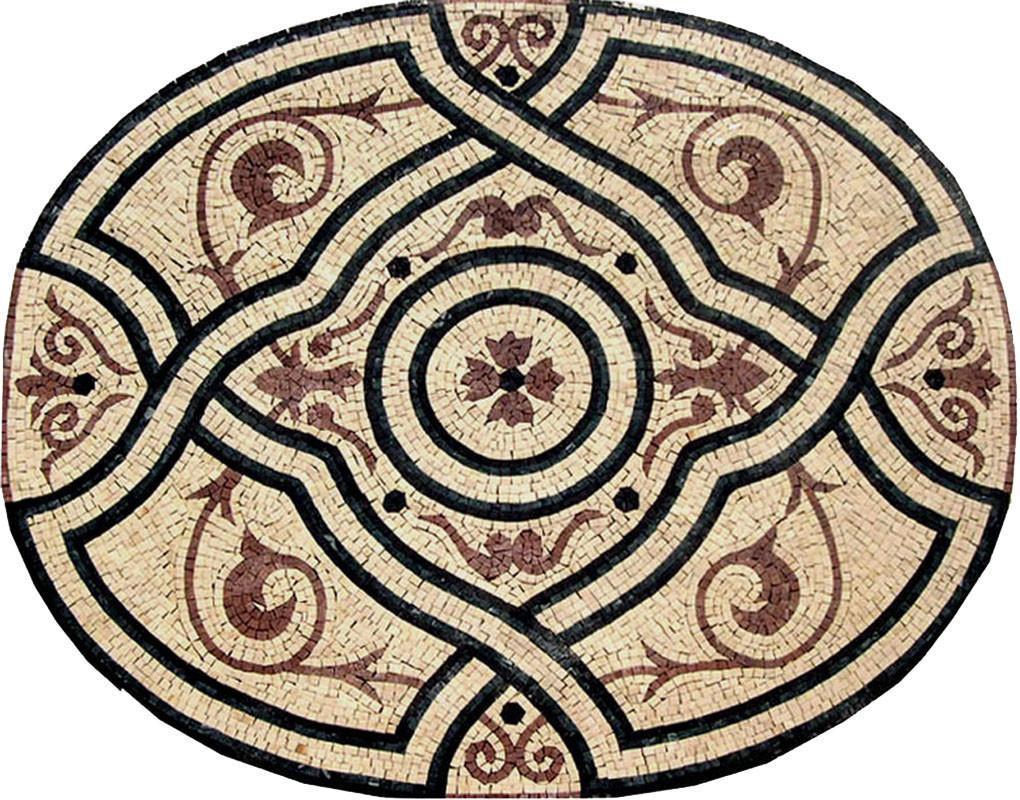 Oval Floral Mosaic - Lucilla