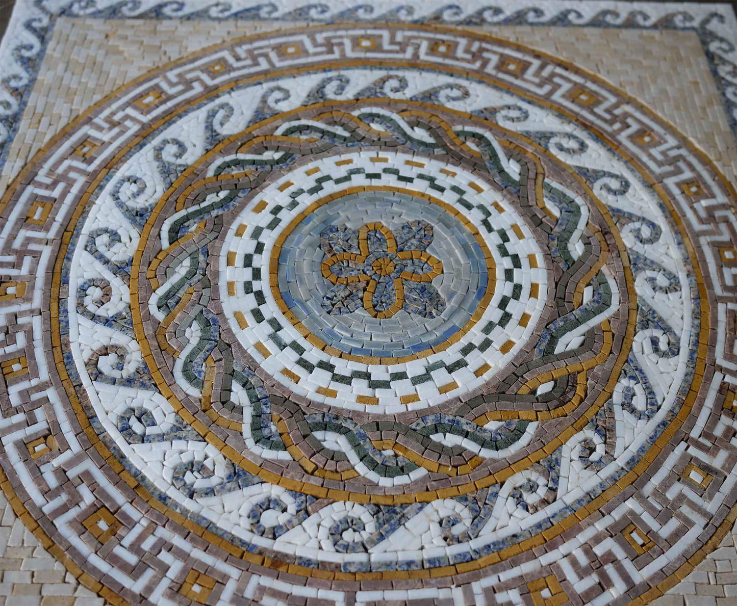 Greco-Roman Floral Mosaic - Dela IV