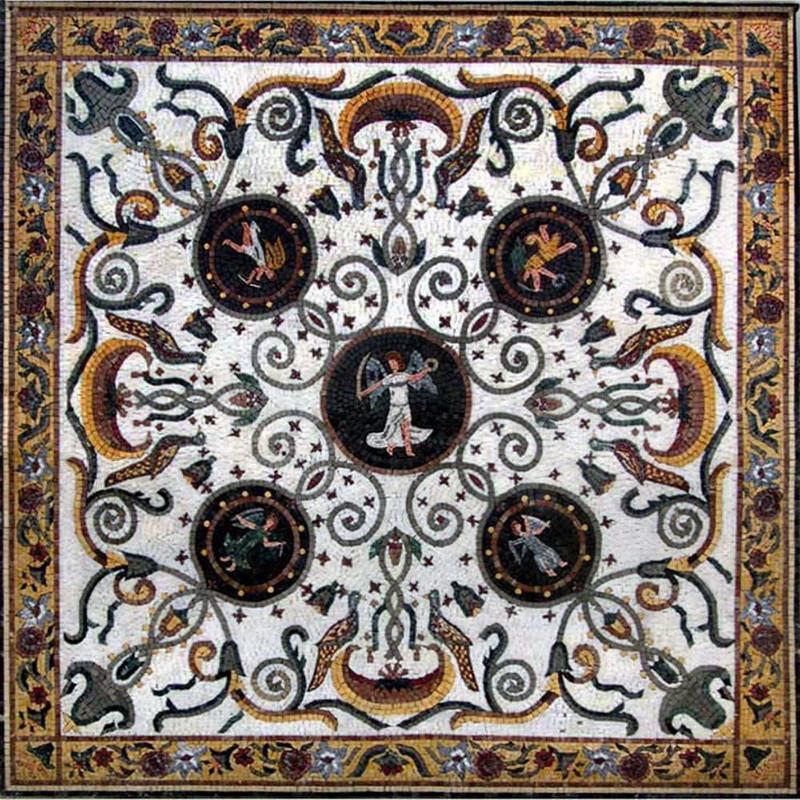 Greek Art Mosaic Square - Angelos