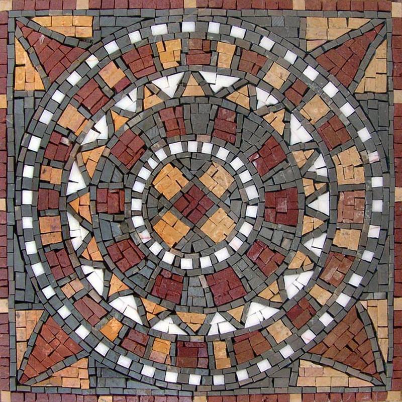 Geometric Sun Mosaic Panel - Juna