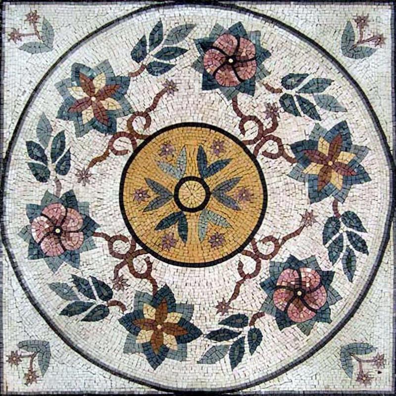 Marble Flower Mosaic - Helena
